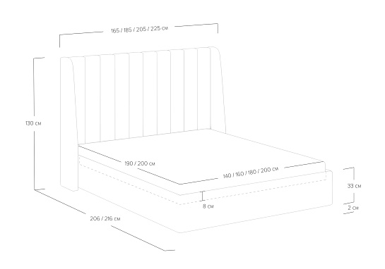Кровать Samanta